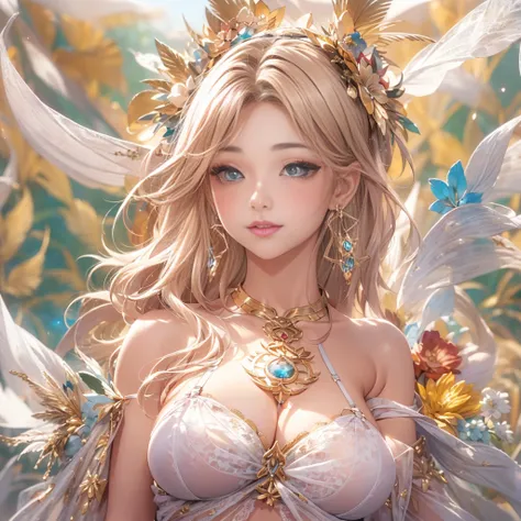 beautiful美しさ, 3D two-dimensional, rich, blonde, skirt, stockings, high heels, poison、star、star、(Highly detailed CG Unity 8K wallpaper),(masterpiece), (最high quality), (Super detailed), (best illustrations),(best shadow), (sharp eyeliner, eye shadow, fine e...