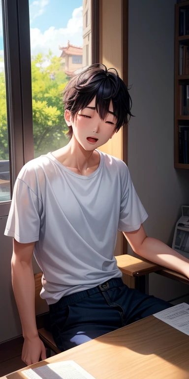 "Im not dead!!" Lin Hao slowly opens his eyes, a ray of light outside makes him shout and sit up abruptly.