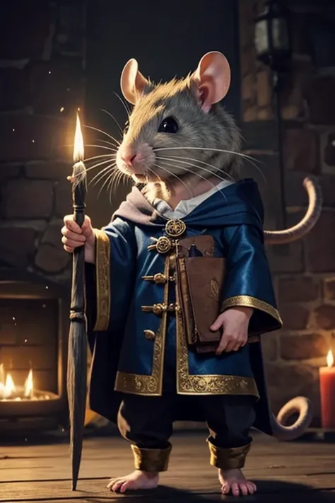 rat dressed as a wizard