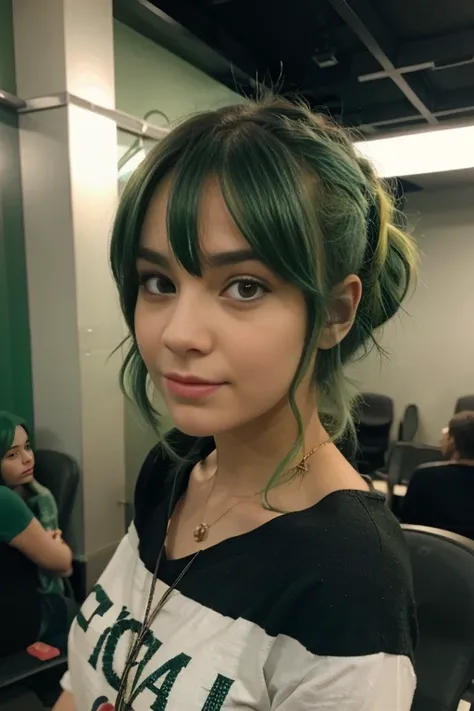 SAME GIRL, SAME FACE, GREEN HAIR, THEATER