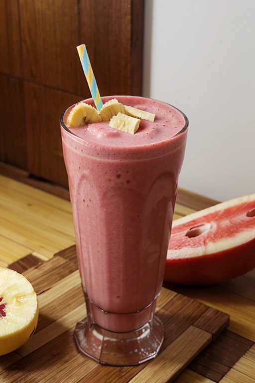 Smoothie Relaxante de Morango e Banana: