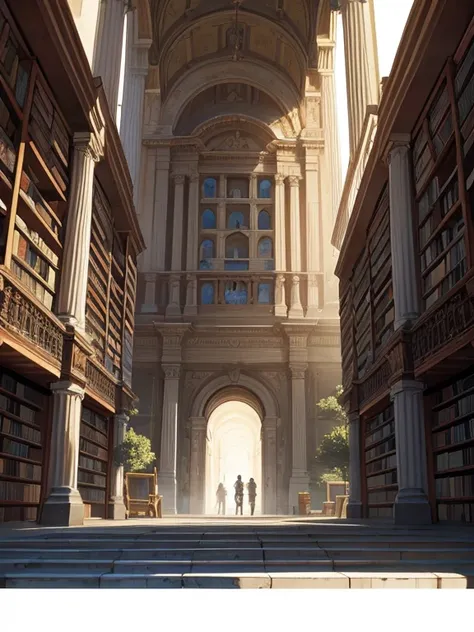 Extreme detail, masterpiece, ancient library, (secret map):1.4, hidden city, adventurous explorer, mysterious journey, legendary discovery