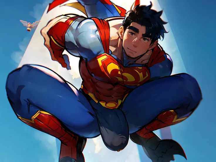 Superman doesn&#39;t wear pants, has a big cock, flies in the sky.