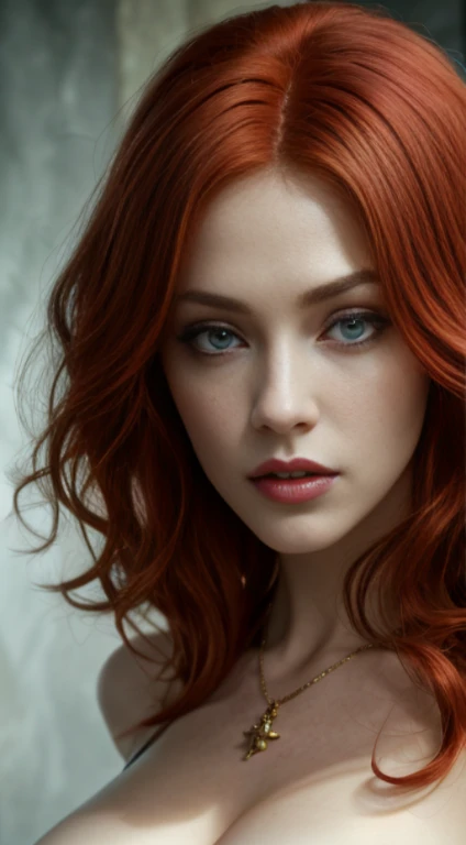 woman, solo, stripper, light red hair, dark grene eyes, detailed face, 
([Julianne Hough|Megan Fox|Christina Hendricks]:0.8), (puffy lips :0.9),
masterpiece, professional, high quality, beautiful, amazing, gothic, Getty Images, miko, giant,
photoshoot, 4k,...