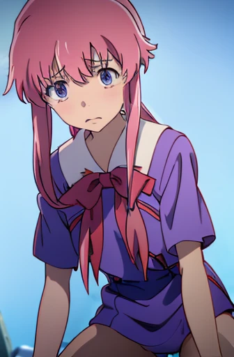 nsfw,Future Diary、My wife Yuna、sex、rape、torn clothes、crying face、resistance、vaginal 、Normal position、Holding down、school uniform,red bow tie,blue shirt,short sleeve、whole body、spread your legs、raise your hand、rape