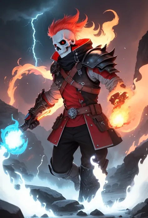 Fire, Ice and Thunder Skull