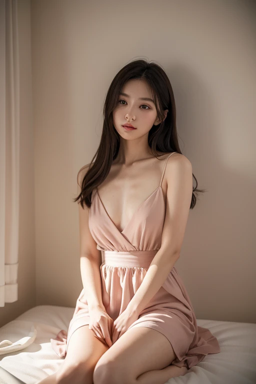 (best quality,actual:1.37),renaissance minimalism,beautiful girl,meticulous的眼睛居中,The cleavage is tiny,Subtle color palette,meticulous,Wonderful atmosphere,glowing light,Soft light and shadow,vivid emotional descriptions,Timeless elegance,Meticulous attenti...