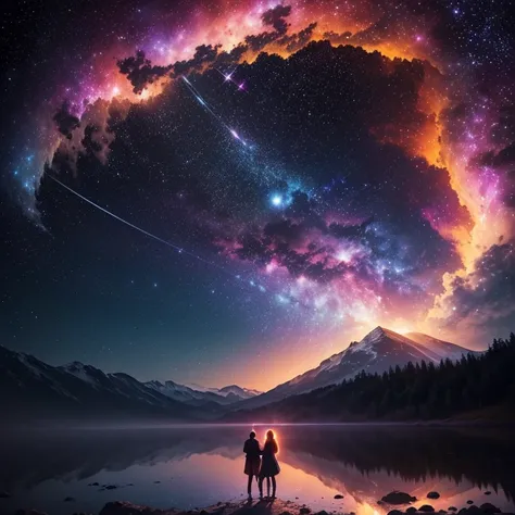 (best quality,4k,8k,highres,masterpiece:1.2),ultra-detailed,(realistic,photorealistic,photo-realistic:1.37),star-filled sky,dark night,
rotating motion,twinkling stars,vivid colors,dreamy atmosphere,shimmering galaxies,floating constellations,huge full moo...