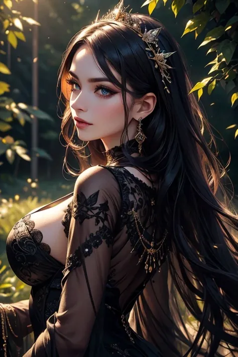 (best quality,4k,8k,highres,masterpiece:1.2),ultra-detailed,(realistic,photorealistic,photo-realistic:1.37),gothic angel,female, with angel wings, beautiful detailed eyes,beautiful detailed lips,extremely detailed eyes and face,long eyelashes,long curly pu...