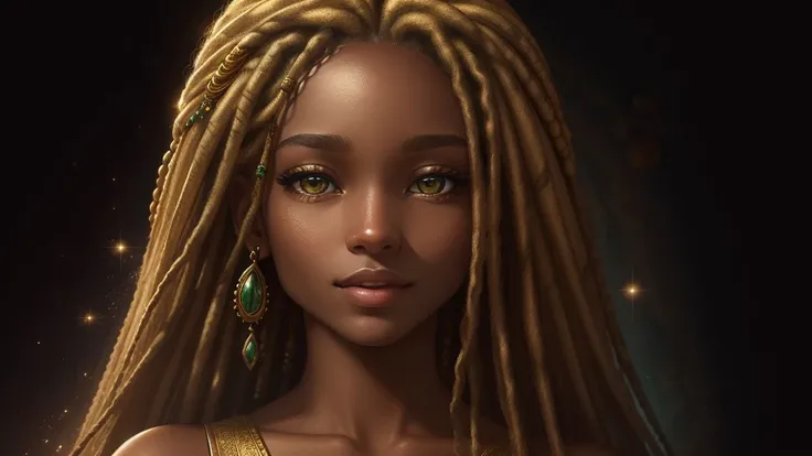 ((Masterpiece)), ((Best quality)), 4K rendering, ultra-detailed, mega-detailed CG,

A captivating image of a beautiful girl, reminiscent of Bob Marleys timeless spirit. She is adorned with flowing golden locks that cascade down her shoulders, framing her r...