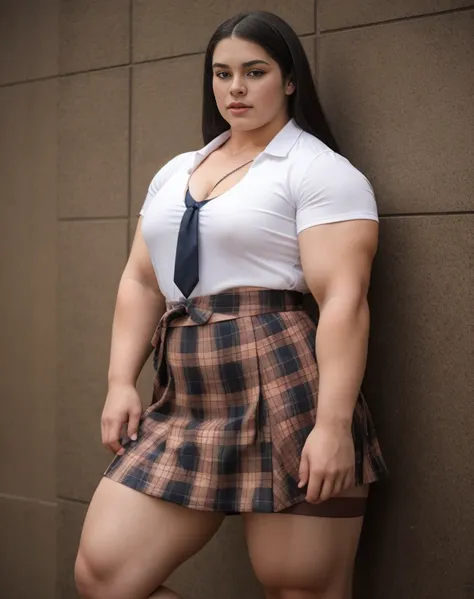 A large thick girl ,   wide hips, wide waist,  wide shoulders,  large torso ,  muscular biceps ,  Generate a full length  portrait of an overweight fat 12 year old Marion Jones, huge muscular pecs A heavily muscled iffb pro female bodybuilder,  latex Jowow...