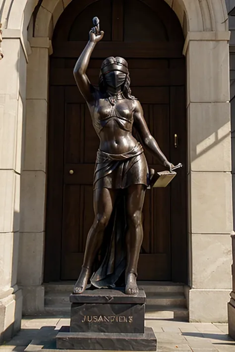 statue of justice blindfolded