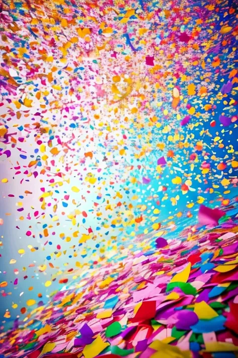 intricately detailed, ultra high definition, 超高分辨率, masterpiece, random angles, shiny and vibrant, colorful confetti, beautiful ...