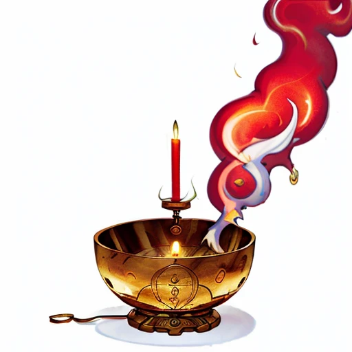 (incense, holy incense, fantasy incense, Censer Of Wisdom) - When worn the PC’s Wisdom is 18 for one hour, MagicItem_v1, (white background), fullshot