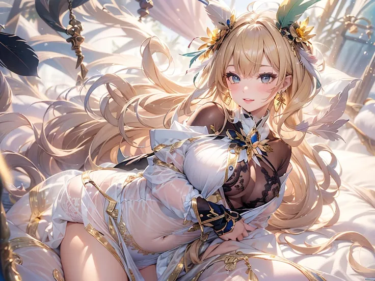 NSFW,((masterpiece)),(((最high quality))),((super detailed)),((((realistic)))),((messy hair)),((frills)),(1 girl),(alone),sex from behind, (((butt focus))),,lipstick,dynamic angle,big top sleeves,floating,beautiful詳細空,オンbeautiful詳細水用,beautiful詳細なeye,exposed...