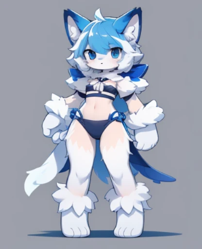 furry，full-body shot，