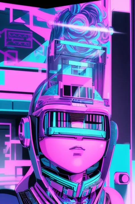 Apply vaporwave aesthetic