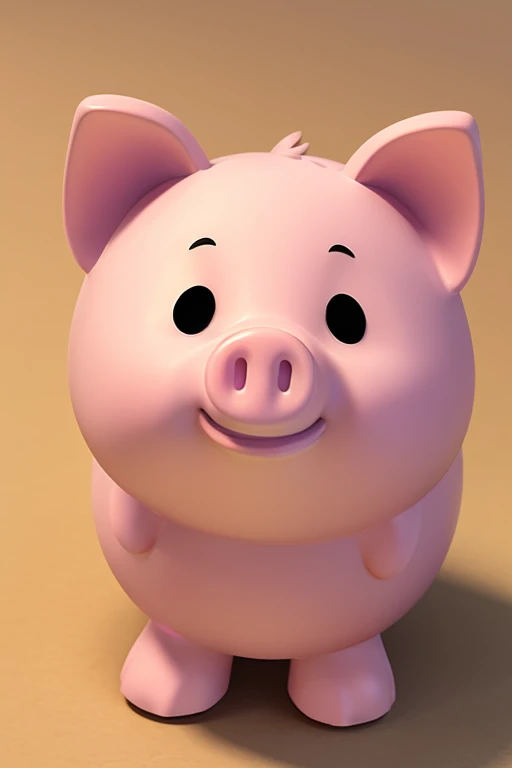 Cute little piggy, cartoon style