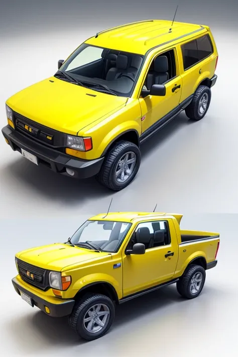 (a yellow small vehicle on a white background, 3D model, realistic 3D model, high-quality 3D model, heavy machinery, computer-generated, c4d, 16K resolution, 3D animation, 1/480 seconds, high definition - H 1024)