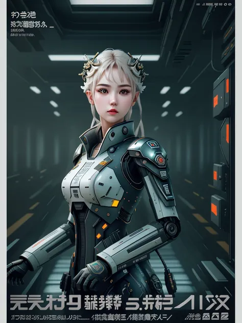 Deus Ex Human Revolution, (((digital glitch effect))), (poster:1.6), poster on wall, movie poster, smoking, (Tilt shift), 1 girl , ((industrial robots on an assembly line))
((japanese rock garden and pond, bonsai)), (digital pixel koi carp), (((high-tech i...