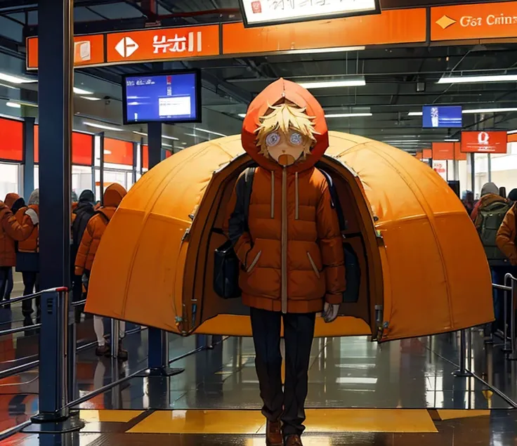 100 Year Old boy Kenny McCormick get Sad and Cry walking Korean Airport