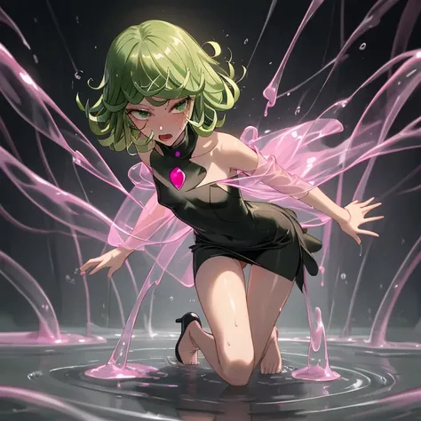 {{{tatsumaki}}}, {one punch man}, 
{{{{amazing quality, great quality, high quality, very aesthetic, aesthetic, best quality}}}}, 
realistic, photo, shadow, Three-dimensional, absurdres, Digital art, 
{{{{Magical girl}}}}, beautiful girl, one girl, 
green ...