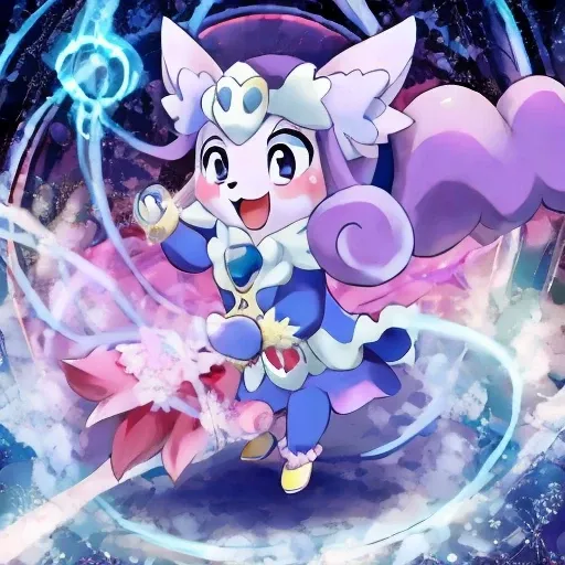 happiness charge precure, pretty cure, cure princess, blue happy shoot, 1girl, smile, (magical, magnificent, masterpiece:1.3)