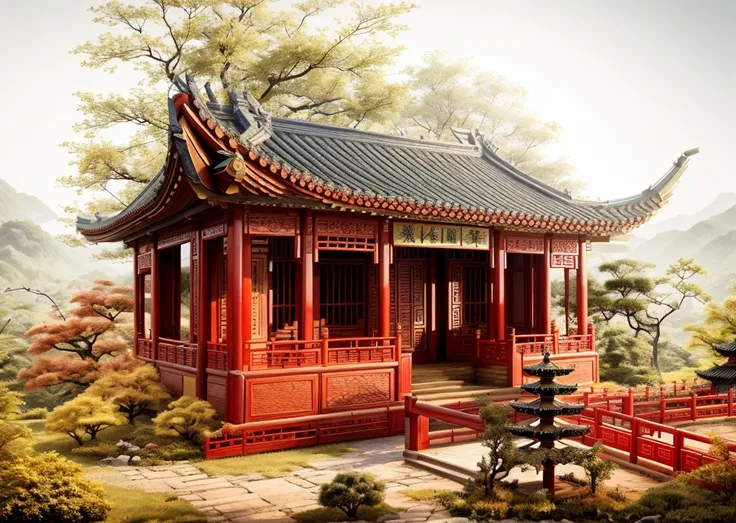 chinese wooden pagoda