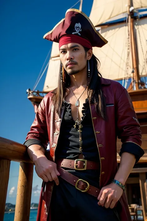 pirate handsome man thai. have The ship blackpearl