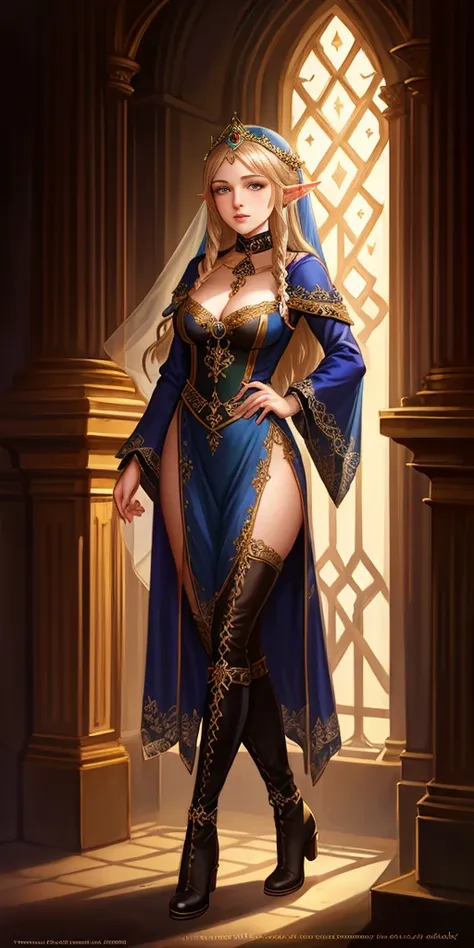 full body of a woman in a dress with a veil, feet together, standing feet together, militar boots, beautiful fantasy maiden, beautiful fantasy art portrait, fantasy victorian art, medieval fantasy art, beautiful and elegant elf queen, portrait of queen of ...