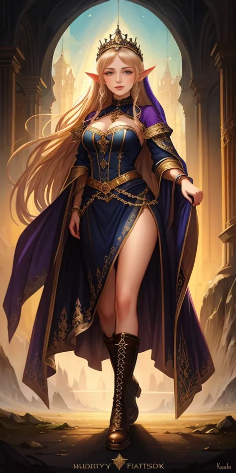 full body of a woman in a dress with a veil, feet together, standing feet together, militar boots, beautiful fantasy maiden, beautiful fantasy art portrait, fantasy victorian art, medieval fantasy art, beautiful and elegant elf queen, portrait of queen of ...