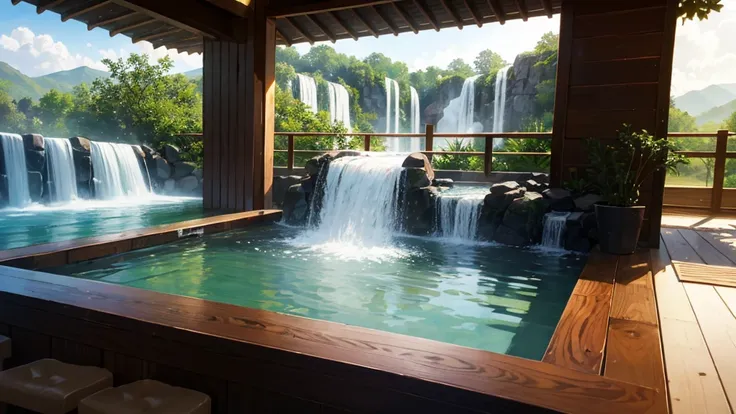 Spoil yourself with your own private waterfall & spa | The sound of a waterfall for sleep | 24/7 Live Take as much as you like in your own indoor private waterfall, そしてあなた自身の贅沢なspa, Bathe next to amazing water features. Imagine that you are on vacation and...