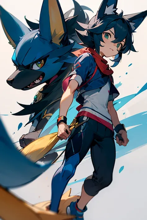 Lucario and his trainer 