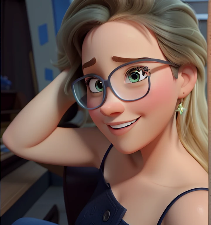 uma mulher estilo disney pixar, alta qualidade, melhor qualidade