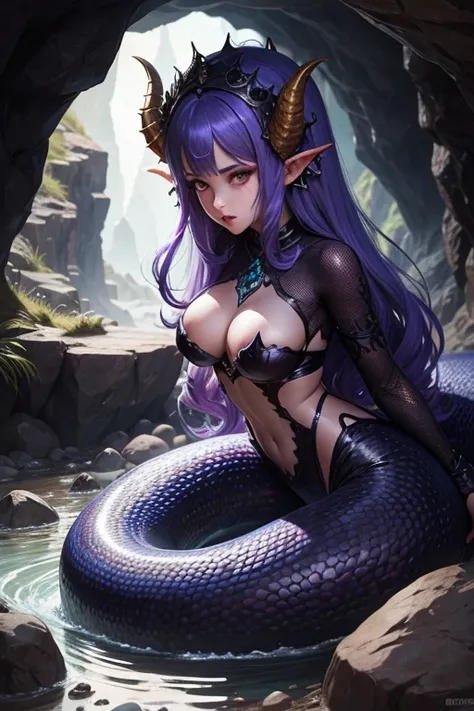 monster　Lamia　inside the cave