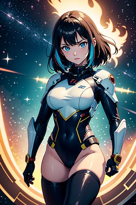 (best quality,4k,8k,highres,masterpiece:1.2),ultra-detailed,anime girl fantasy,sci-fi,space suit,big chest,front view,solo photo...