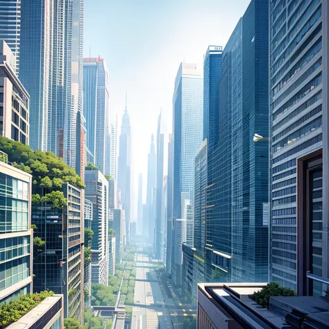 Complete urban environment,Arcology,future city,harmony with nature,separated from the outside world,Quarantine city