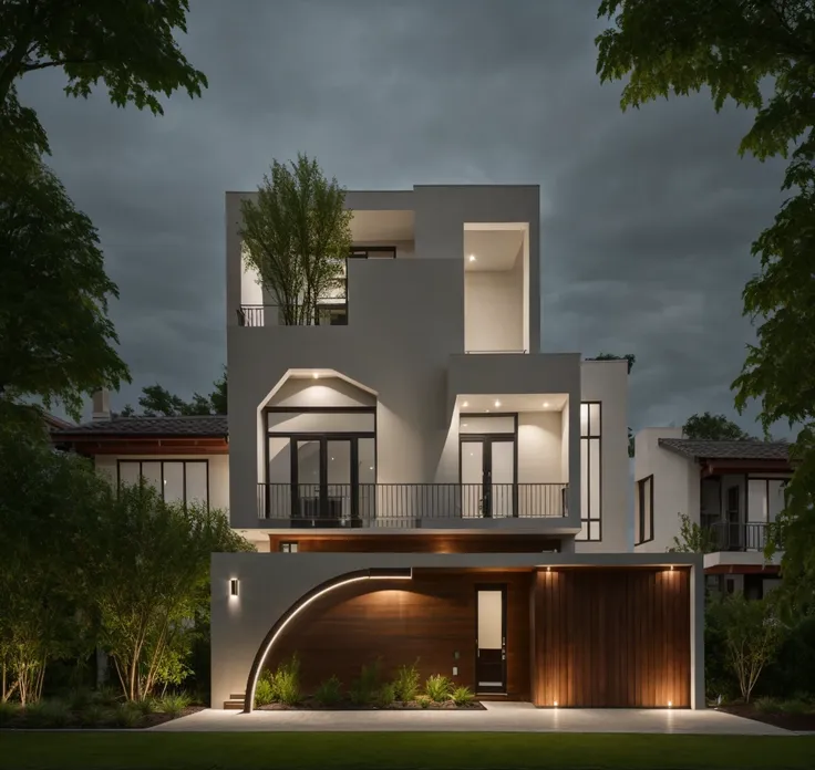 gdmext luxury modern house,lighting.'