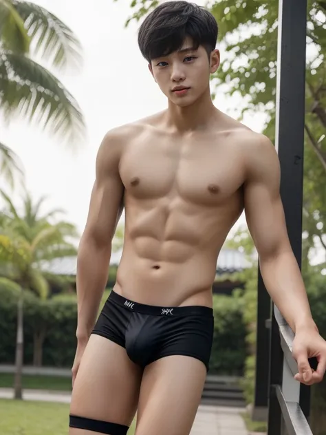 16 years old teenagers , very young , light-skin , wearing an dark black sexy underwear, tmasterpiece，k hd，the feet，black long socks，The barefoot , black colour , handsome and cute , extreme cute boy , white skin , dark black underwear boxers shorts , extr...