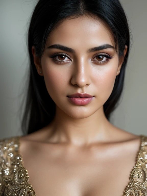 close up of a Azerbaijan woman, black hair, natural skin texture, 24mm, 4k textures, soft cinematic light, RAW photo, photorealism, photorealistic, intricate, elegant, highly detailed, sharp focus, ((((cinematic look)))), soothing tones, insane details, in...