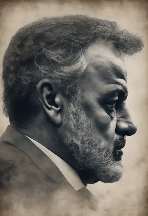 (um retrato detalhado:1.1),(Charismatic leader, Determined expression, olhos confiantes),Presidente Lula Brasil,(best quality,Altas),oil painting,Realistic,profissional,cores ricas,soft lighting,pinceladas sutis,lush vegetation,Traje Tradicional,strong fac...