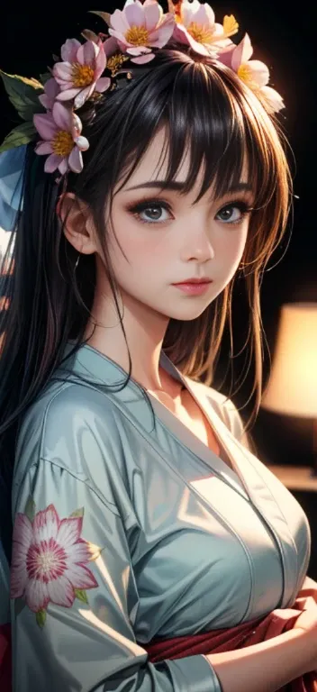 (original) , (very detailed wallpaper) , (best quality) , (masterpiece) , photographic reality, realistic, very detailed illustrations, (1 girl) , beautiful eyes, (delicate face) , perfect detail, (best lighting) , (super complex details) , onsen, bath yuk...