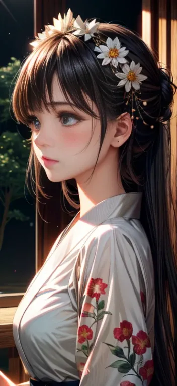 (original) , (very detailed wallpaper) , (best quality) , (masterpiece) , photographic reality, realistic, very detailed illustrations, (1 girl) , beautiful eyes, (delicate face) , perfect detail, (best lighting) , (super complex details) , onsen, bath yuk...