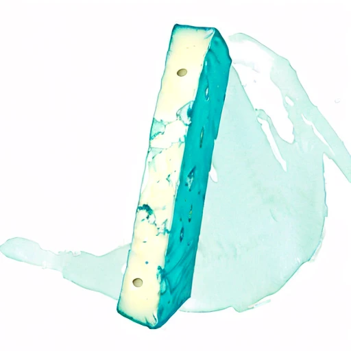 Blue Cheese Of Cure Disease - When eaten this cheese will cure any disease, MagicItem_v1, (white background), fullshot