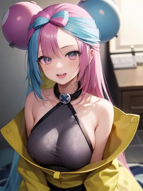 big breasts、Nintendo、Pokemon、Pokemon, (master part), (highest quality), (Super detailed), (1 girl), (fashionable clothes), Are standing, show viewer, (simple background),beautiful and detailed eyes, delicate and beautiful face,(high color saturation), best...