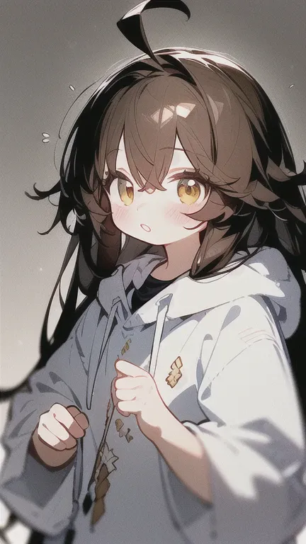 masterpiece,best quality,girl,long hair,ahoge,messy hair,brown hair