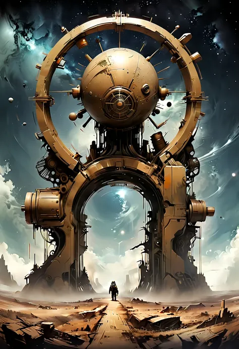 Forgotten gateway to time and space, by ashley wood, best quality, masterpiece, high-definition details, 8k