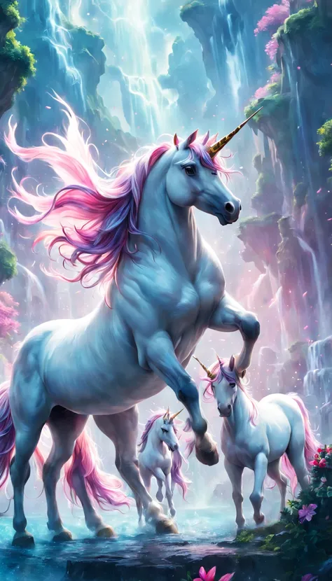 breathtaking Unicorn, vivid, epic, cinematic scene, scenery, detailed background, masterpiece, best quality, high quality, absurdres . award-winning, professional, highly detailed