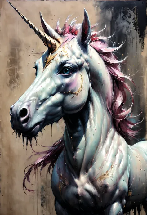 Fantasy Unicorn, by Guy Denning, best quality, masterpiece, Ultra high detail, 8k