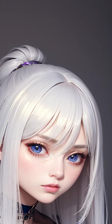 anime style、one person１８Beautiful woman of age、Moisturizing and beautiful eyes、ciri、picture、androgynous hunnuman、oval jaw、delicate features、beautiful expression、beautiful blonde hair、long bangs、long ponytail、Blue eyes with a beautiful glow、LDS Art,Fashion ...